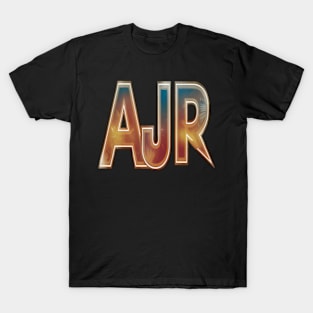 "AJR" in a throwback 50s style T-Shirt